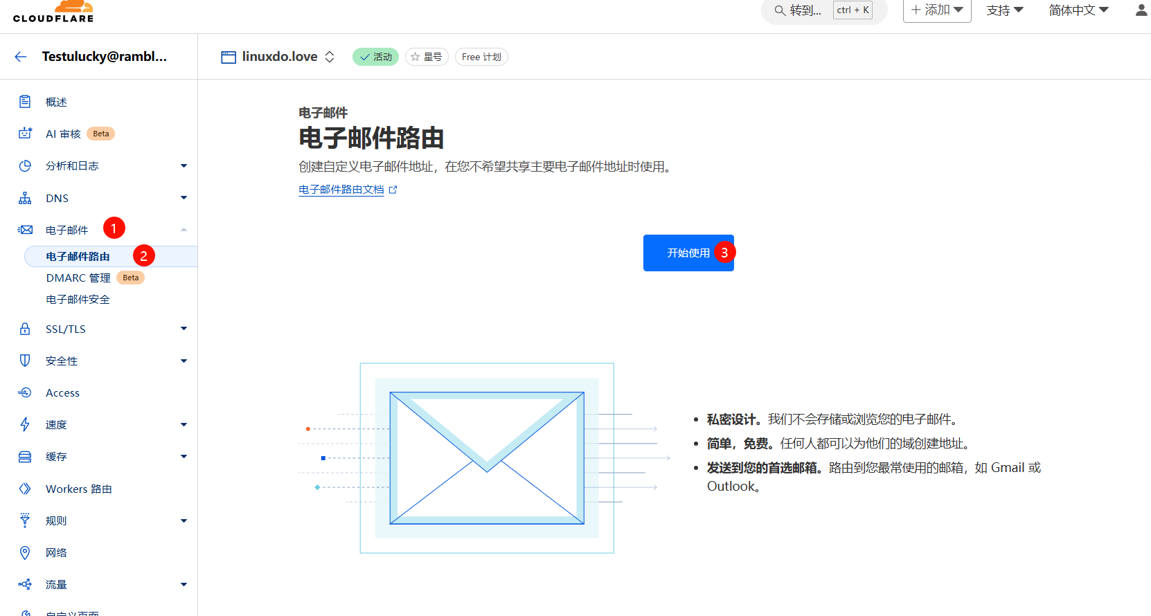 小白也能看懂的自建Cloudflare域名邮箱教程